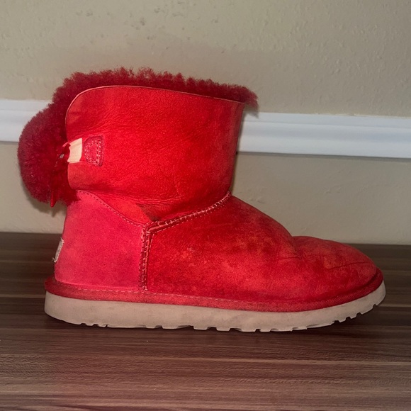 UGG Women's Vibrant Red Winter Boots - Picture 6 of 16